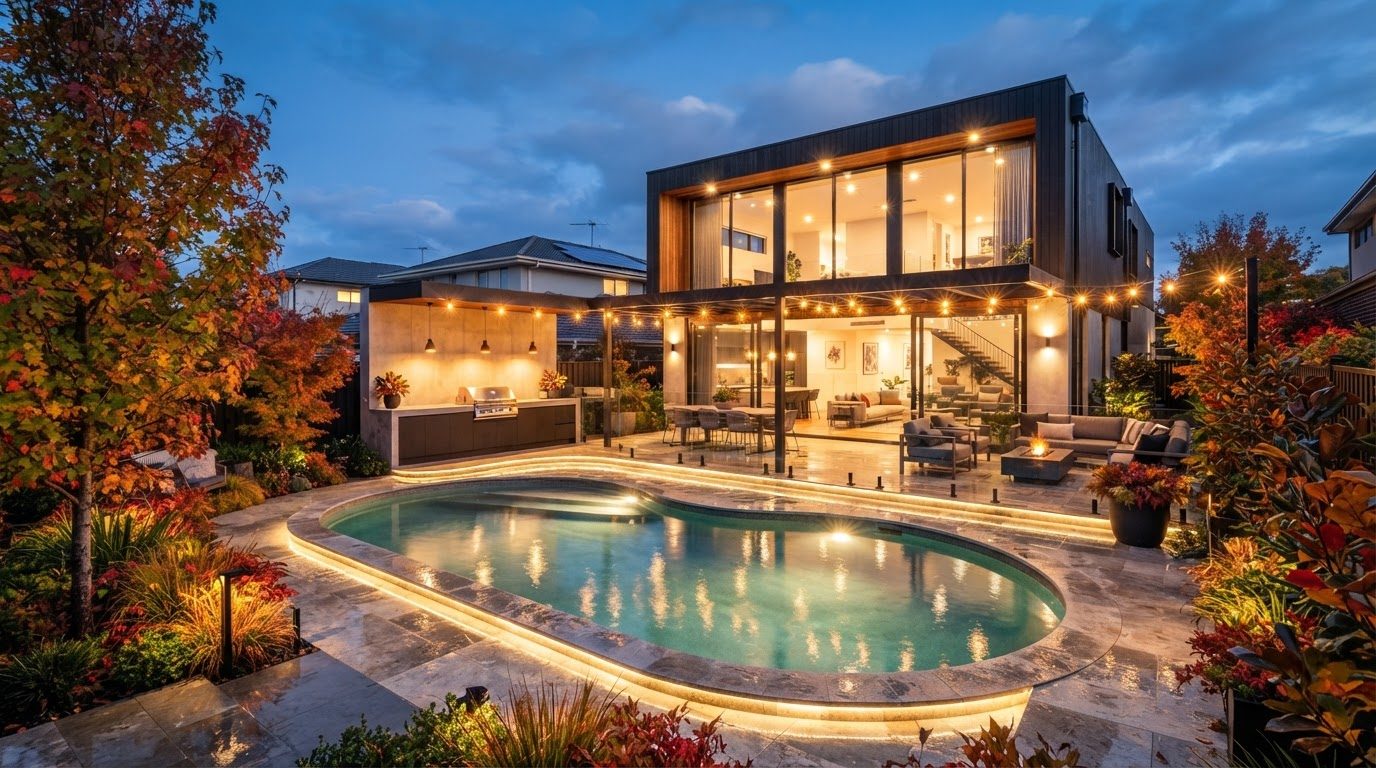 Futuristic Backyard Concept 27 Home Designs design concept visualisation photo modern home. Images and Photos created by www.house-and-garden-designs.com