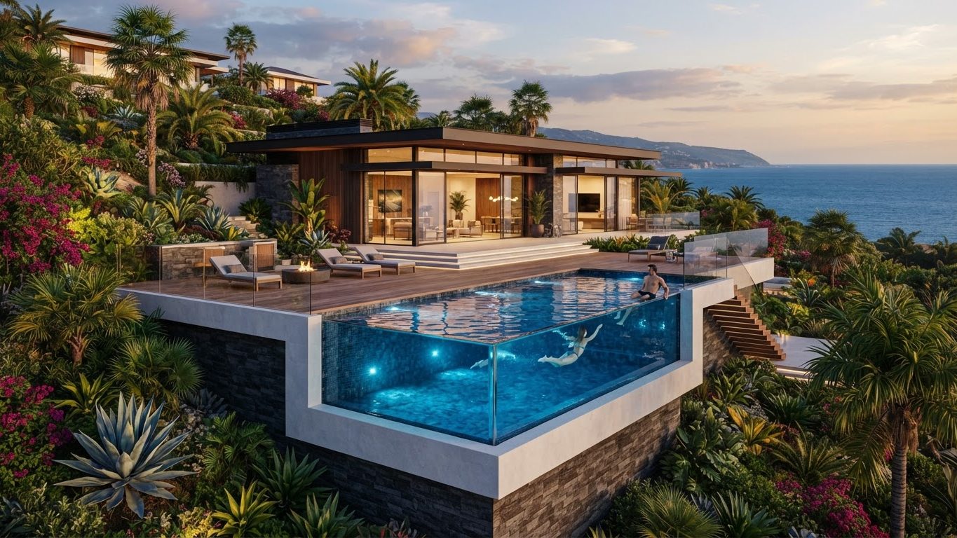 Modern Swimming Pool Concept 15 Pool Designs design concept visualisation photo modern. Images and Photos created by www.house-and-garden-designs.com