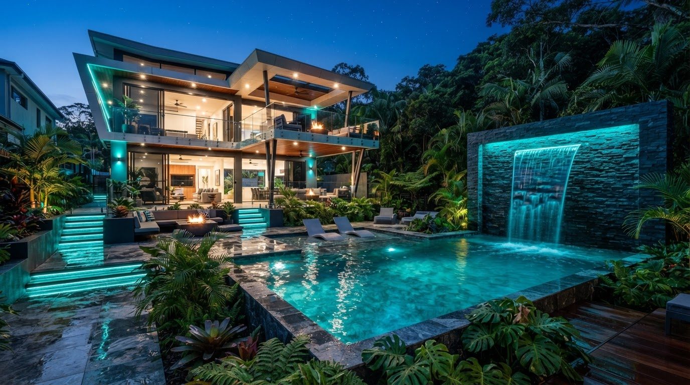 Futuristic Backyard Concept 18 Home Designs design concept visualisation photo modern home. Images and Photos created by www.house-and-garden-designs.com