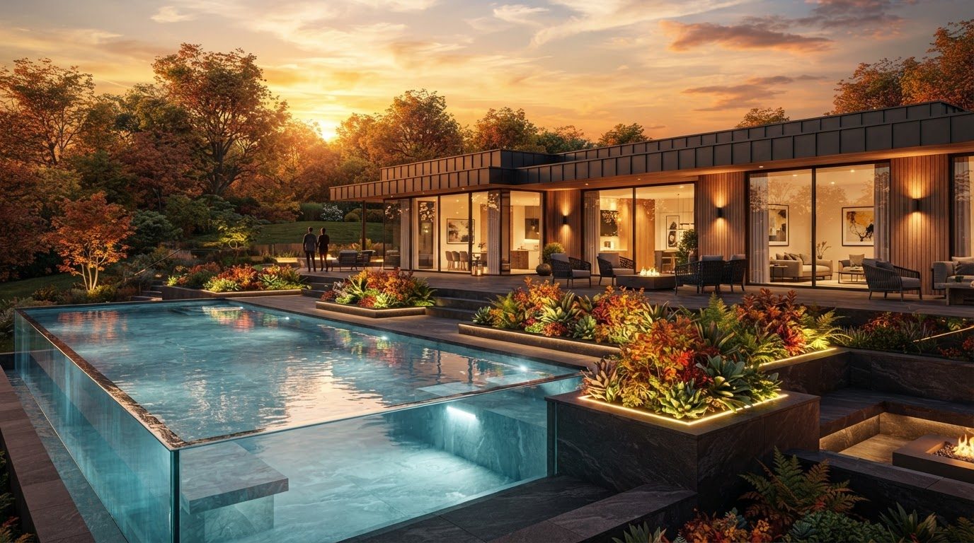 Futuristic Backyard Concept 30 Home Designs design concept visualisation photo modern home. Images and Photos created by www.house-and-garden-designs.com