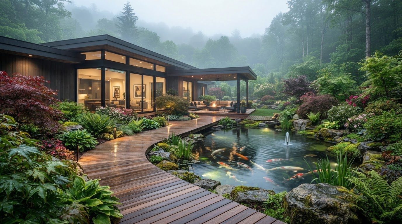 Futuristic Backyard Concept 16 Home Designs design concept visualisation photo modern home. Images and Photos created by www.house-and-garden-designs.com
