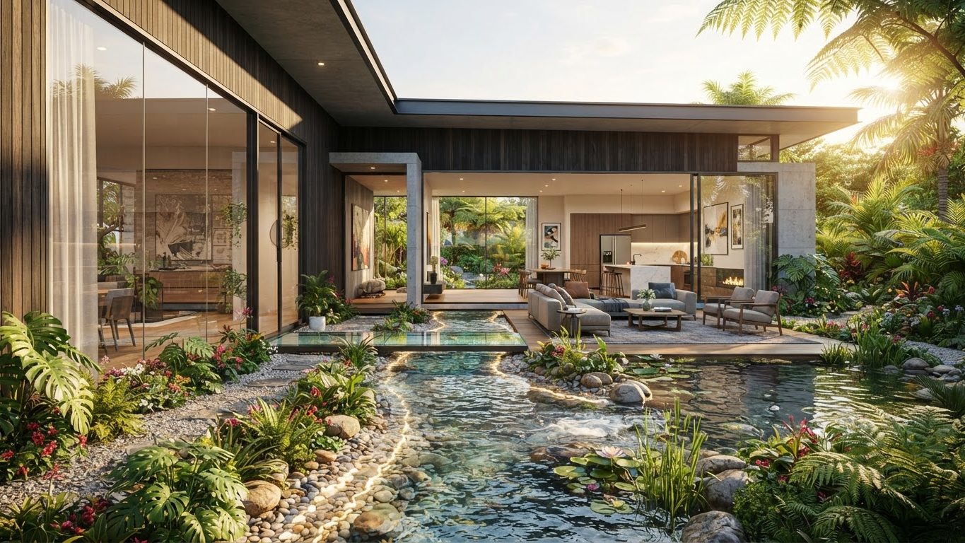 Visionary Custom Concept 12 Home Designs design concept visualisation photo modern home. Images and Photos created by www.house-and-garden-designs.com