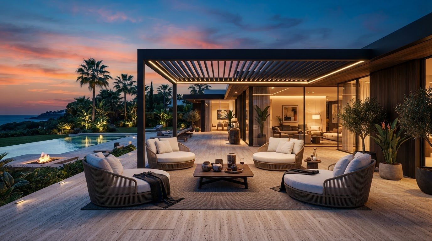Outdoor Furniture Concept 02 Outdoor Furniture design concept visualisation photo modern home. Images and Photos created by www.house-and-garden-designs.com