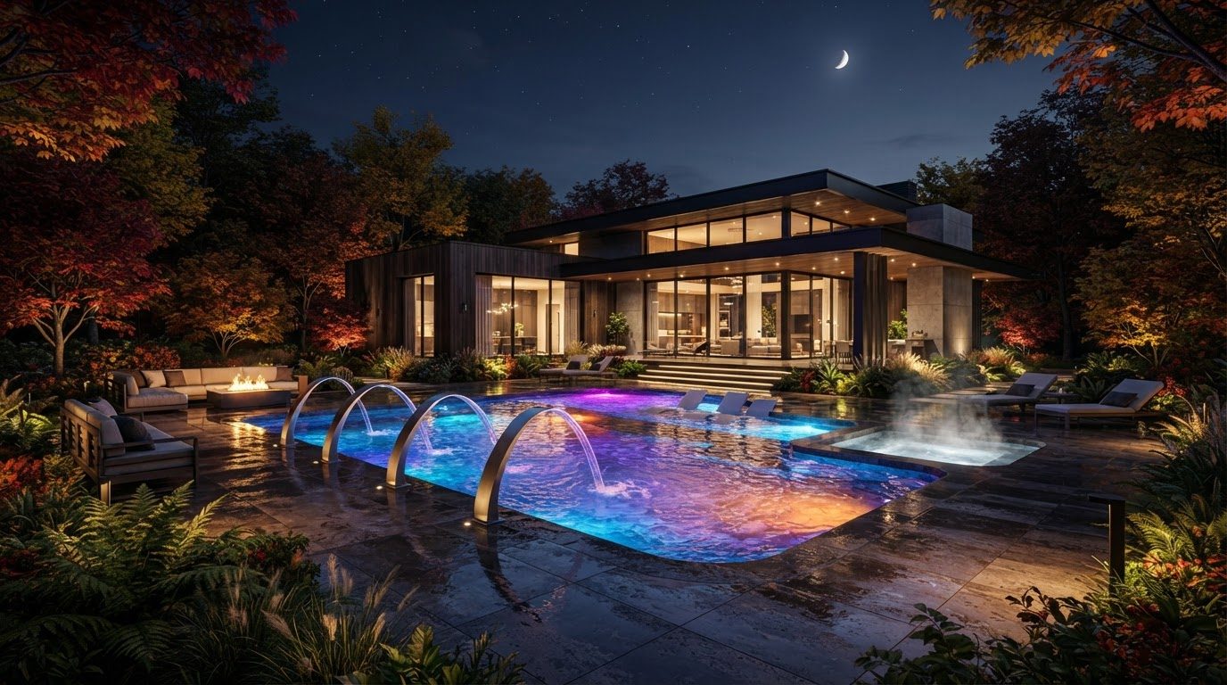 Futuristic Backyard Concept 40 Home Designs design concept visualisation photo modern home. Images and Photos created by www.house-and-garden-designs.com