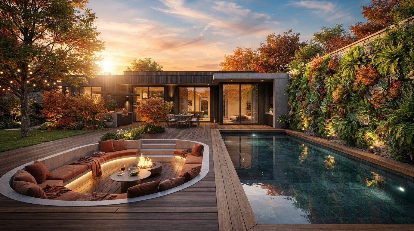 Futuristic Backyard Concept 24 Home Designs design concept visualisation photo modern home. Images and Photos created by www.house-and-garden-designs.com