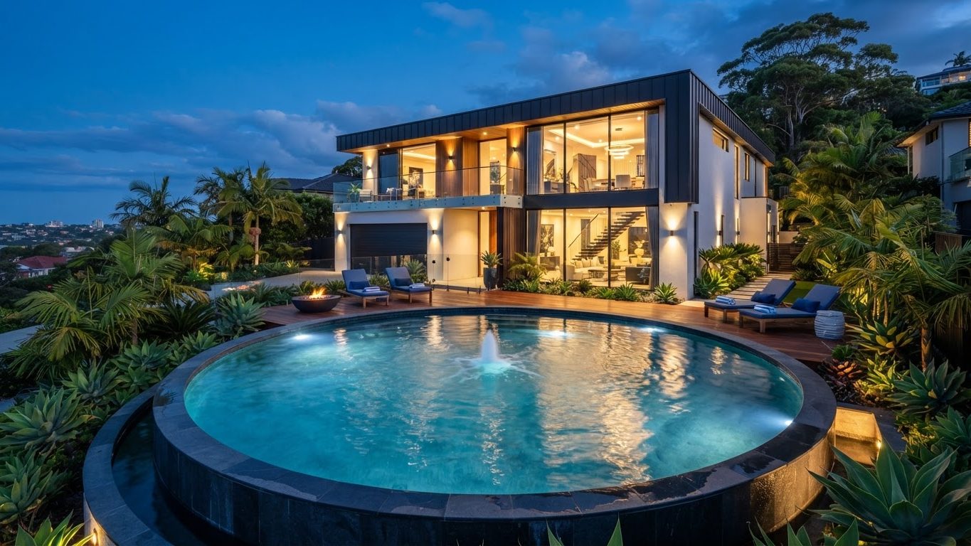 Modern Swimming Pool Concept 08 Pool Designs design concept visualisation photo modern. Images and Photos created by www.house-and-garden-designs.com