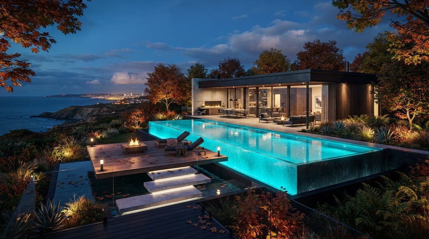 Futuristic Backyard Concept 21 Home Designs design concept visualisation photo modern home. Images and Photos created by www.house-and-garden-designs.com