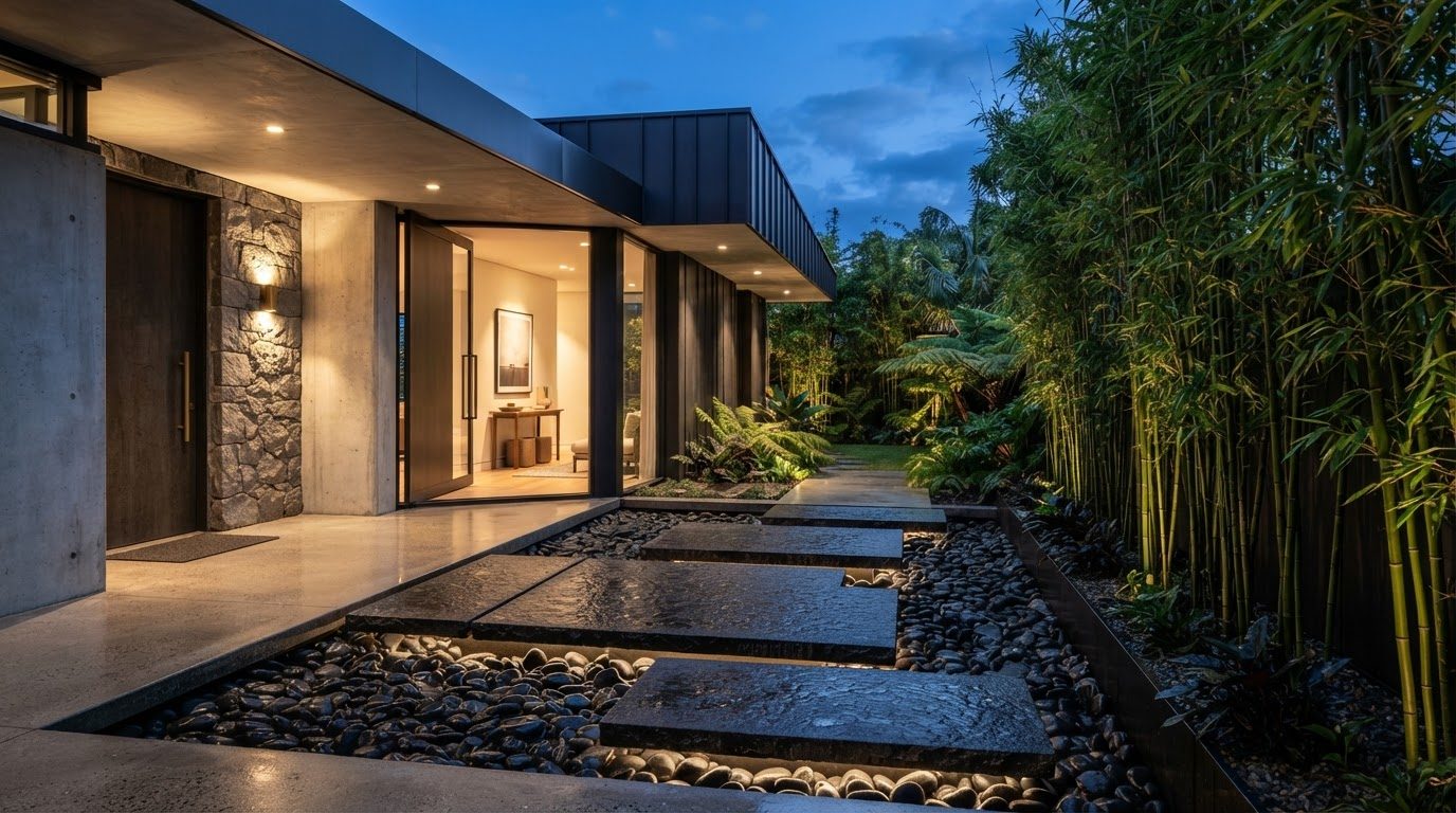 Futuristic Front Yard Concept 15 Home Designs design concept visualisation photo modern. Images and Photos created by www.house-and-garden-designs.com