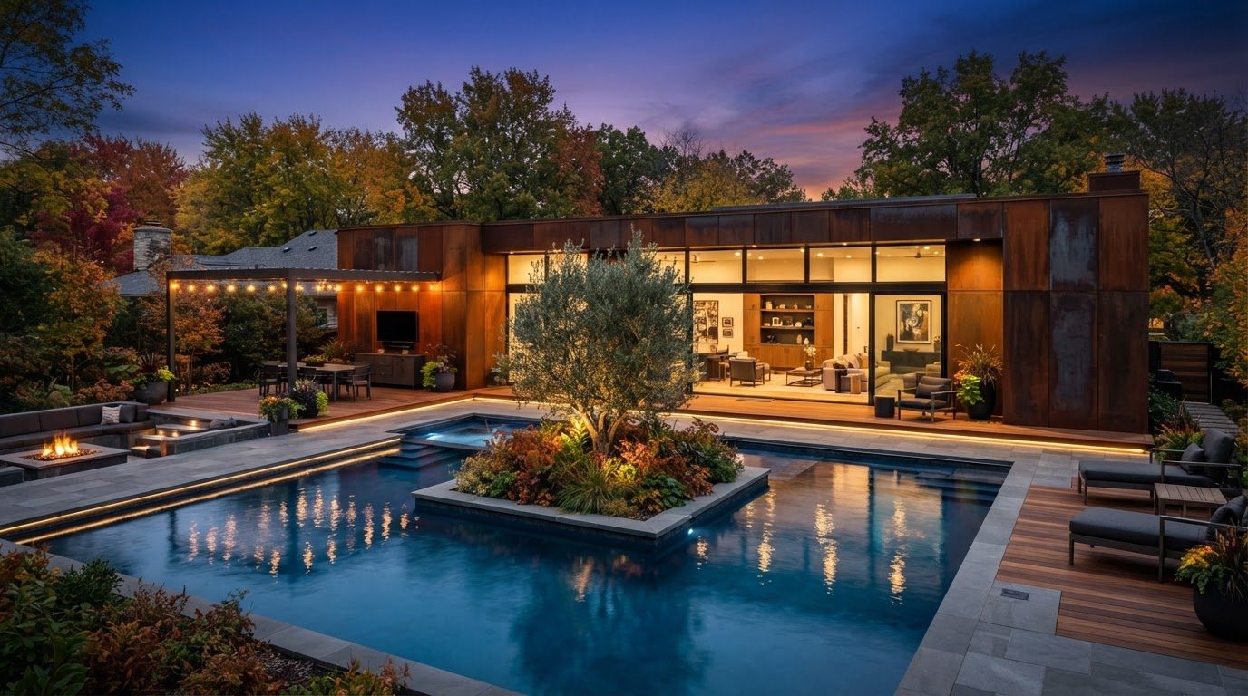 Futuristic Backyard Concept 35 Home Designs design concept visualisation photo modern home. Images and Photos created by www.house-and-garden-designs.com