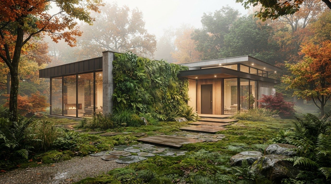 Futuristic Front Yard Concept 26 Home Designs design concept visualisation photo modern. Images and Photos created by www.house-and-garden-designs.com
