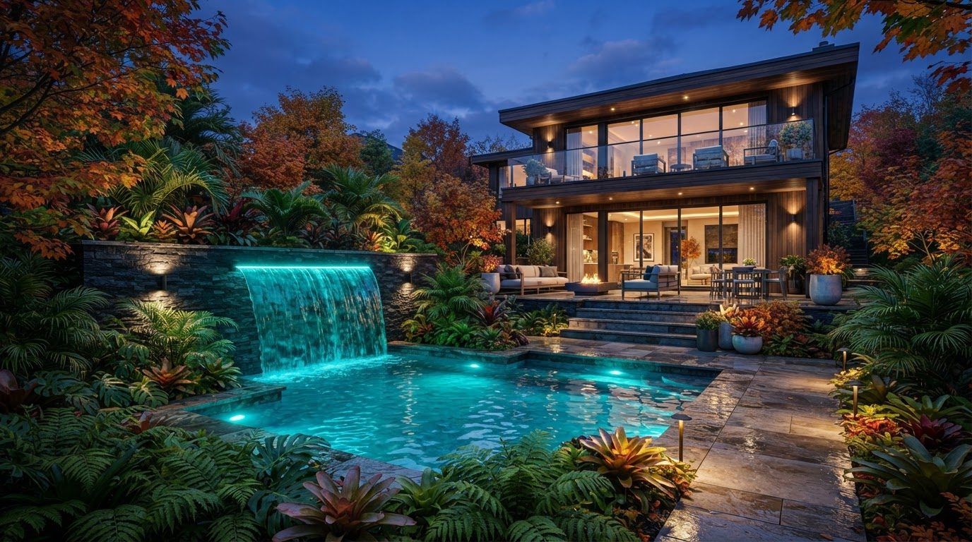 Futuristic Backyard Concept 38 Home Designs design concept visualisation photo modern home. Images and Photos created by www.house-and-garden-designs.com