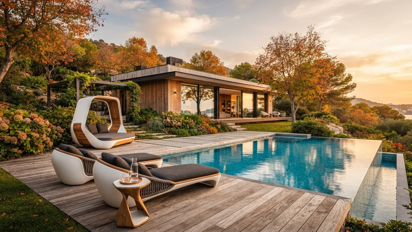 Outdoor Furniture Concept 26 Outdoor Furniture design concept visualisation photo modern home. Images and Photos created by www.house-and-garden-designs.com