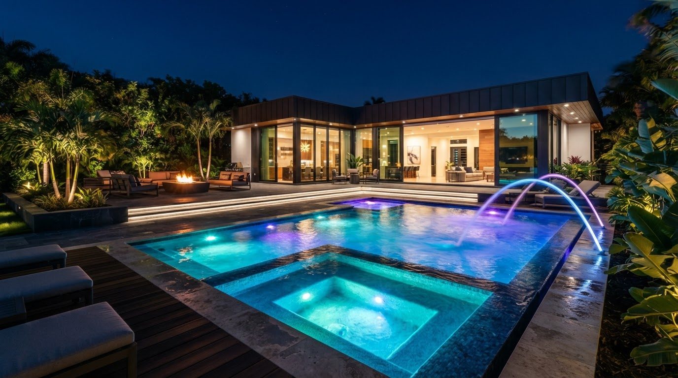 Futuristic Backyard Concept 20 Home Designs design concept visualisation photo modern home. Images and Photos created by www.house-and-garden-designs.com