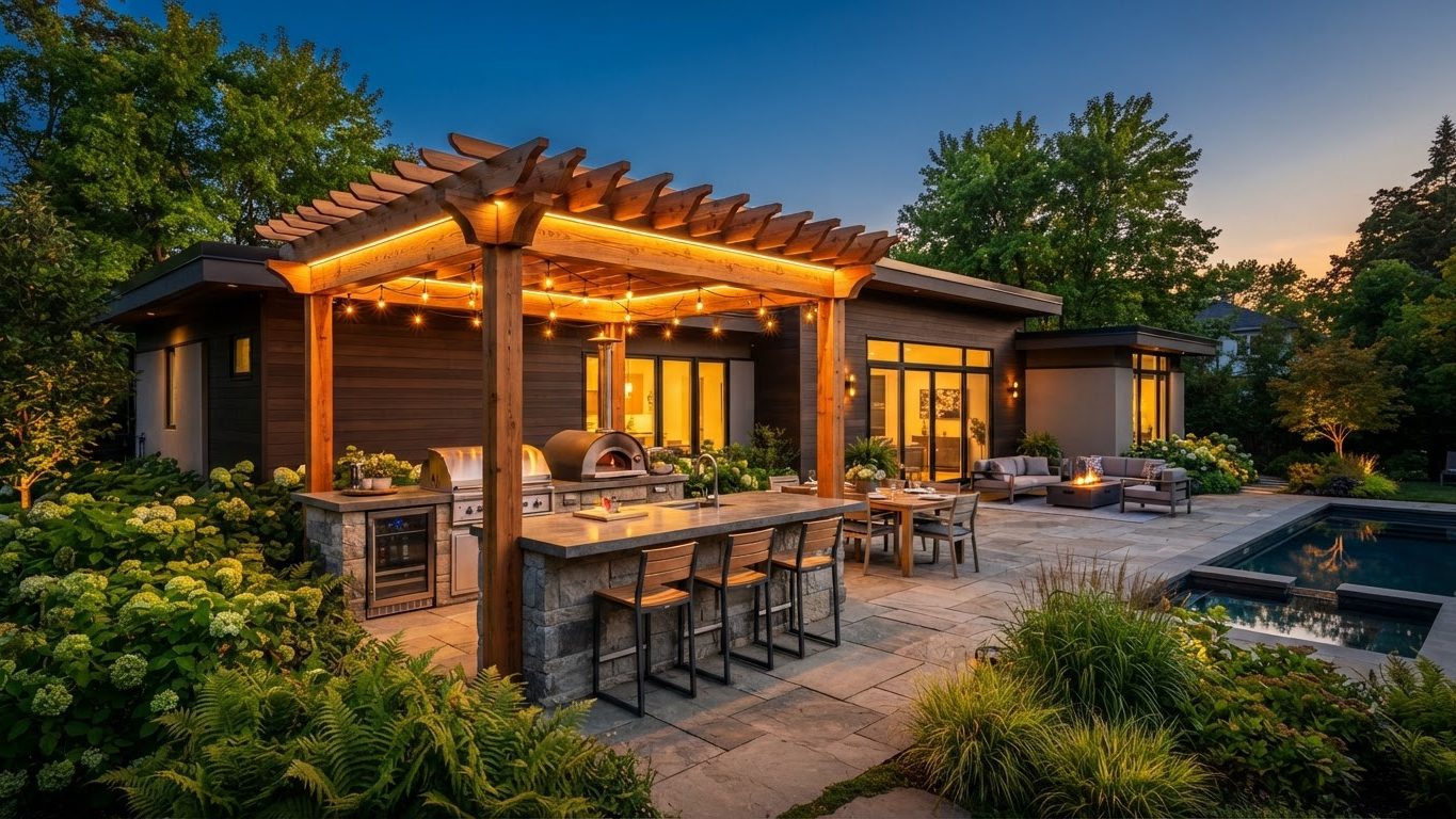 Pergola & Patio Concept 25 Pergola Designs design concept visualisation photo modern. Images and Photos created by www.house-and-garden-designs.com