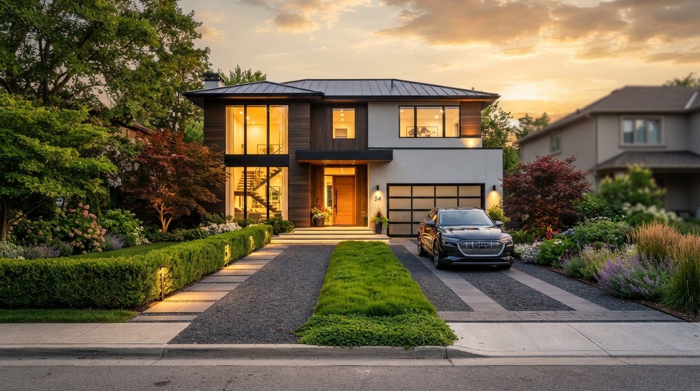 Futuristic Front Yard Concept 14 Home Designs design concept visualisation photo modern. Images and Photos created by www.house-and-garden-designs.com
