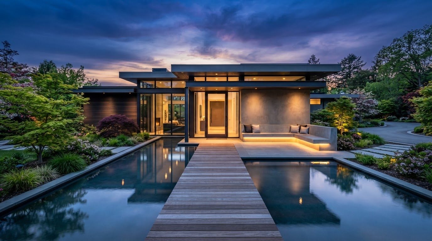 Futuristic Front Yard Concept 31 Home Designs design concept visualisation photo modern. Images and Photos created by www.house-and-garden-designs.com