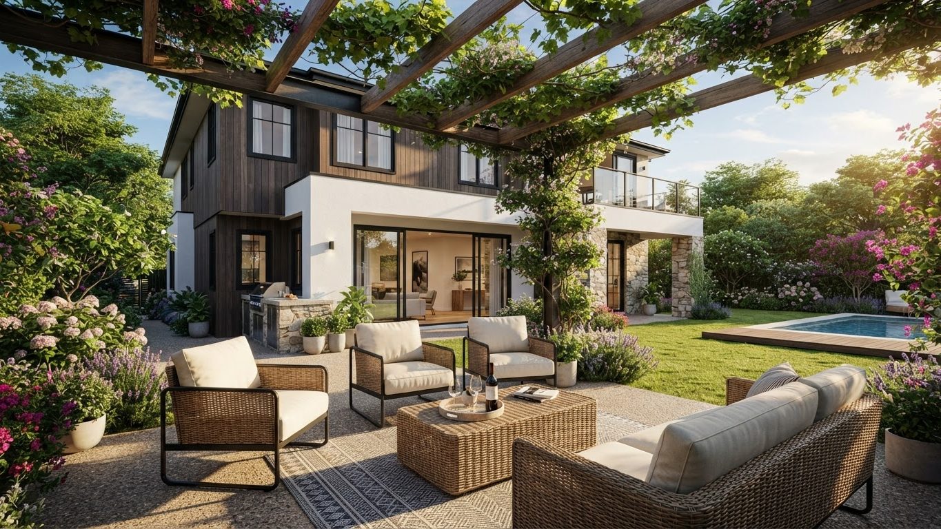 Outdoor Furniture Concept 18 Outdoor Furniture design concept visualisation photo modern home. Images and Photos created by www.house-and-garden-designs.com