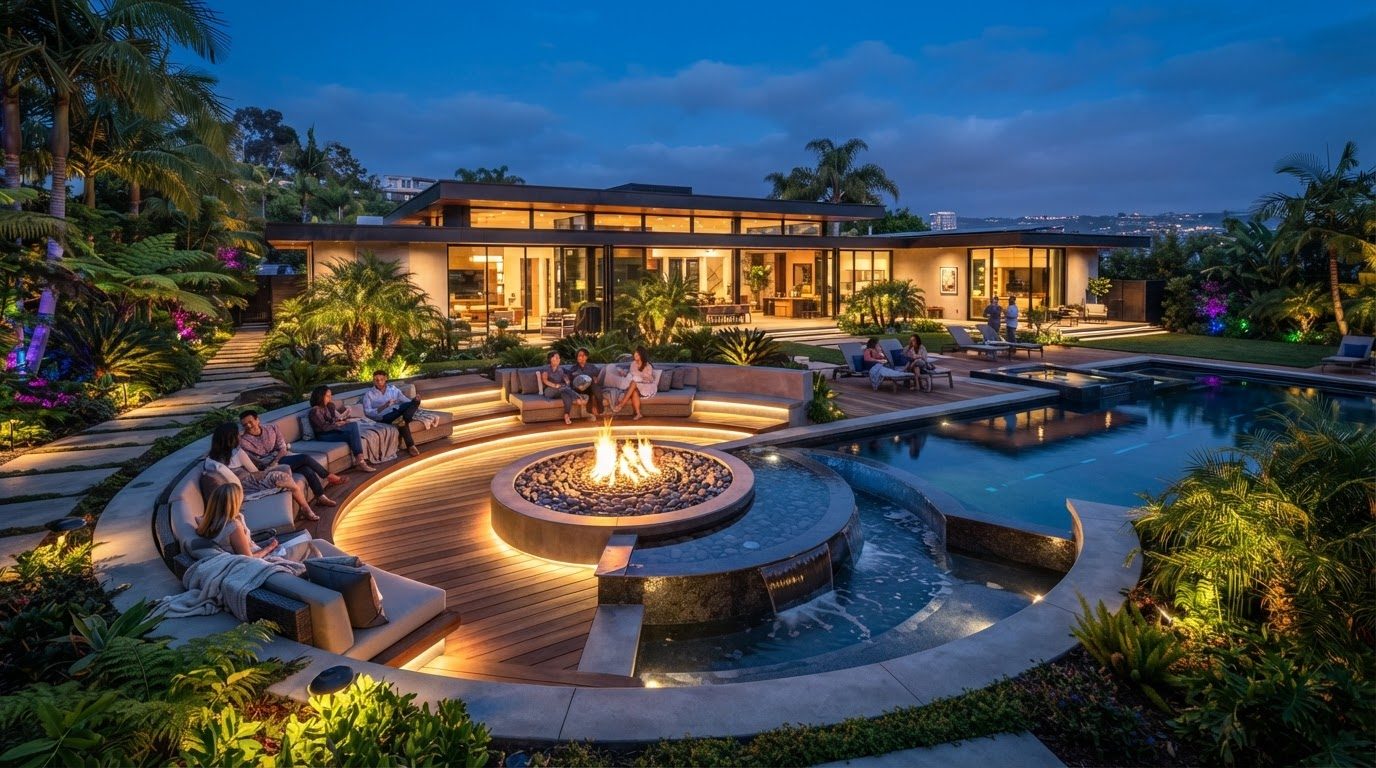 Futuristic Backyard Concept 12 Home Designs design concept visualisation photo modern home. Images and Photos created by www.house-and-garden-designs.com