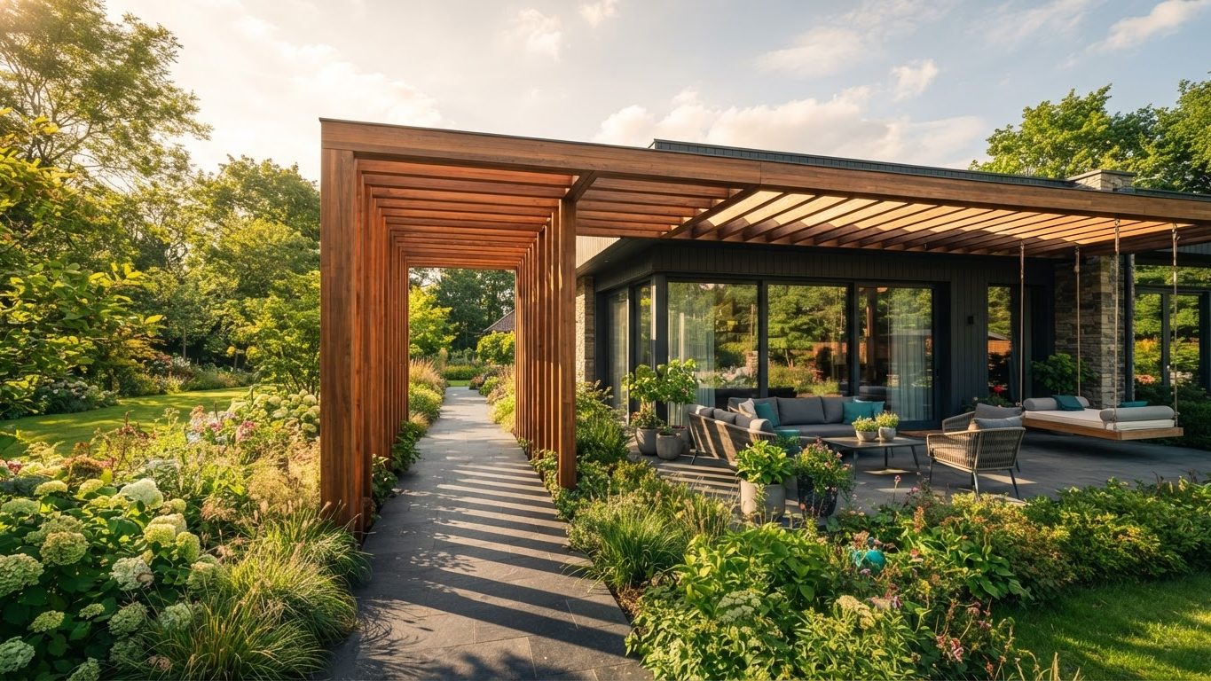 Pergola & Patio Concept 34 Pergola Designs design concept visualisation photo modern. Images and Photos created by www.house-and-garden-designs.com