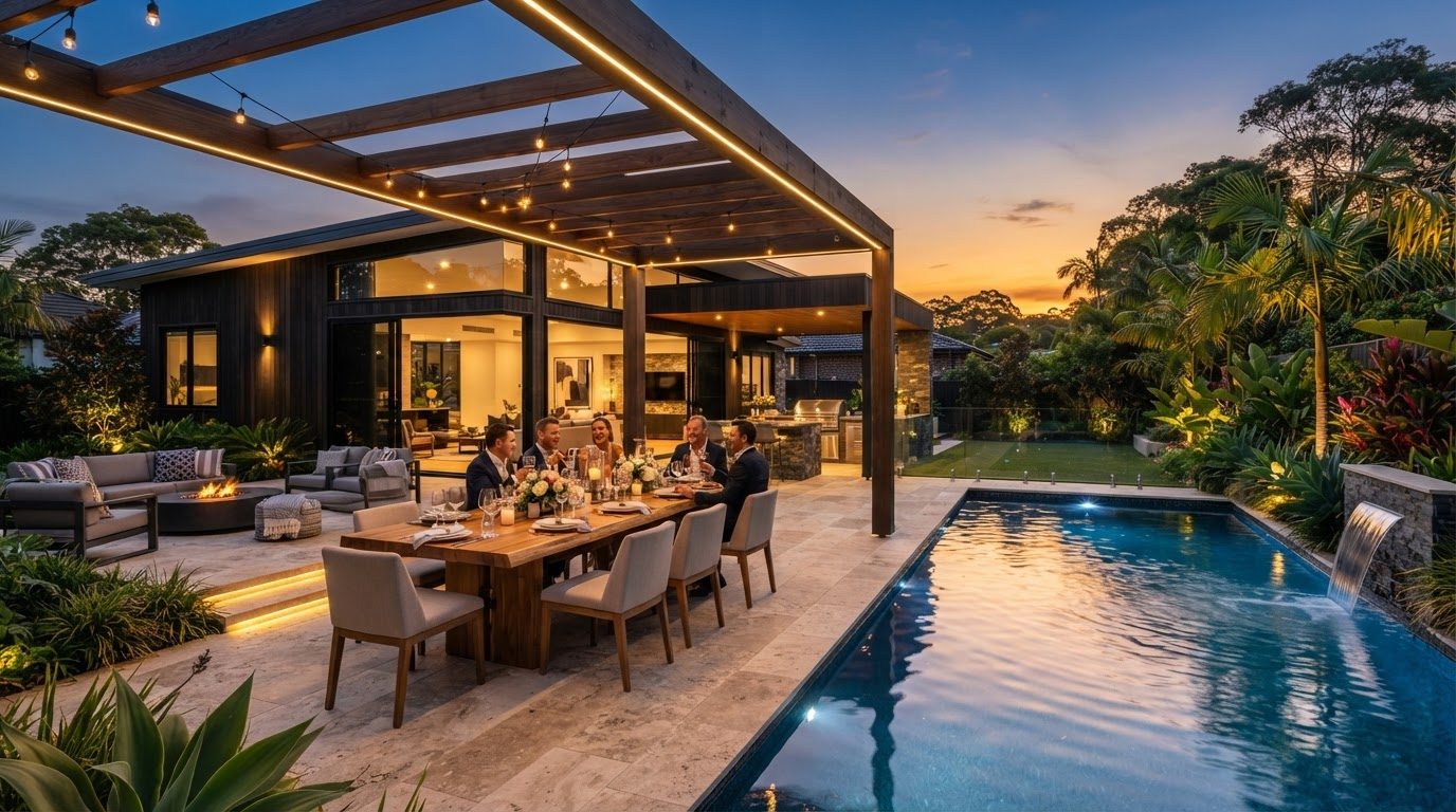 Futuristic Backyard Concept 17 Home Designs design concept visualisation photo modern home. Images and Photos created by www.house-and-garden-designs.com