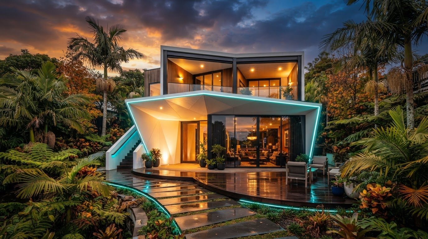 Futuristic Front Yard Concept 33 Home Designs design concept visualisation photo modern. Images and Photos created by www.house-and-garden-designs.com