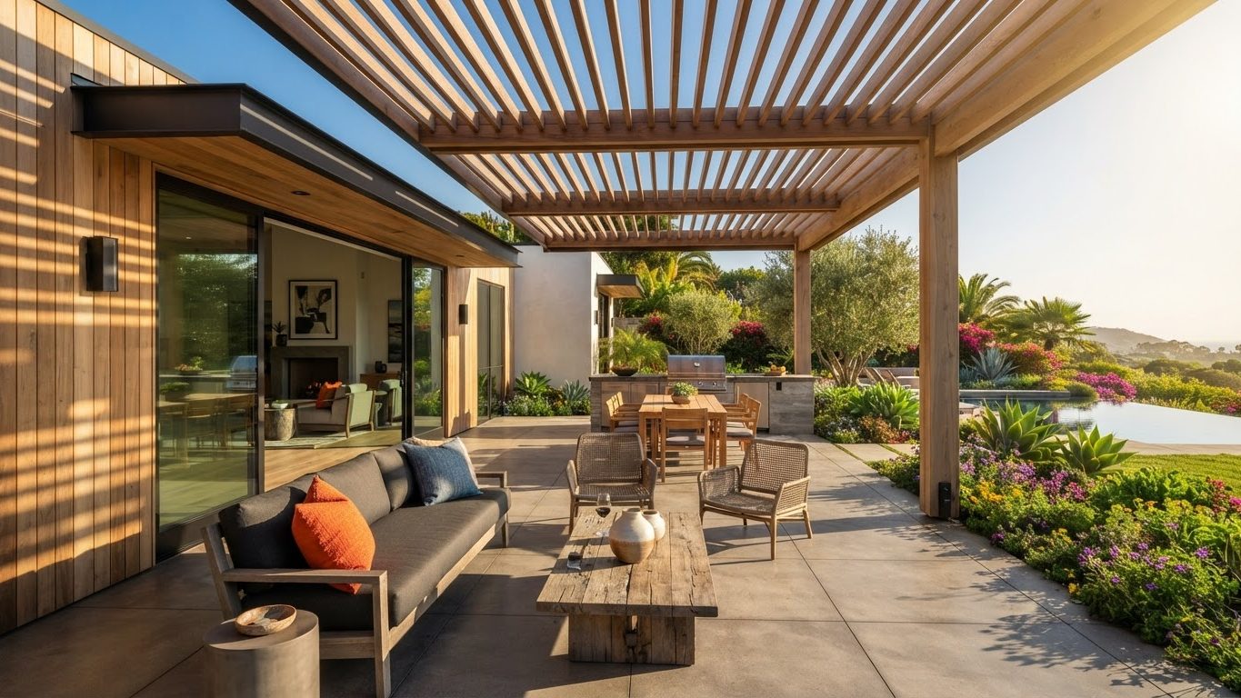 Pergola & Patio Concept 12 Pergola Designs design concept visualisation photo modern. Images and Photos created by www.house-and-garden-designs.com