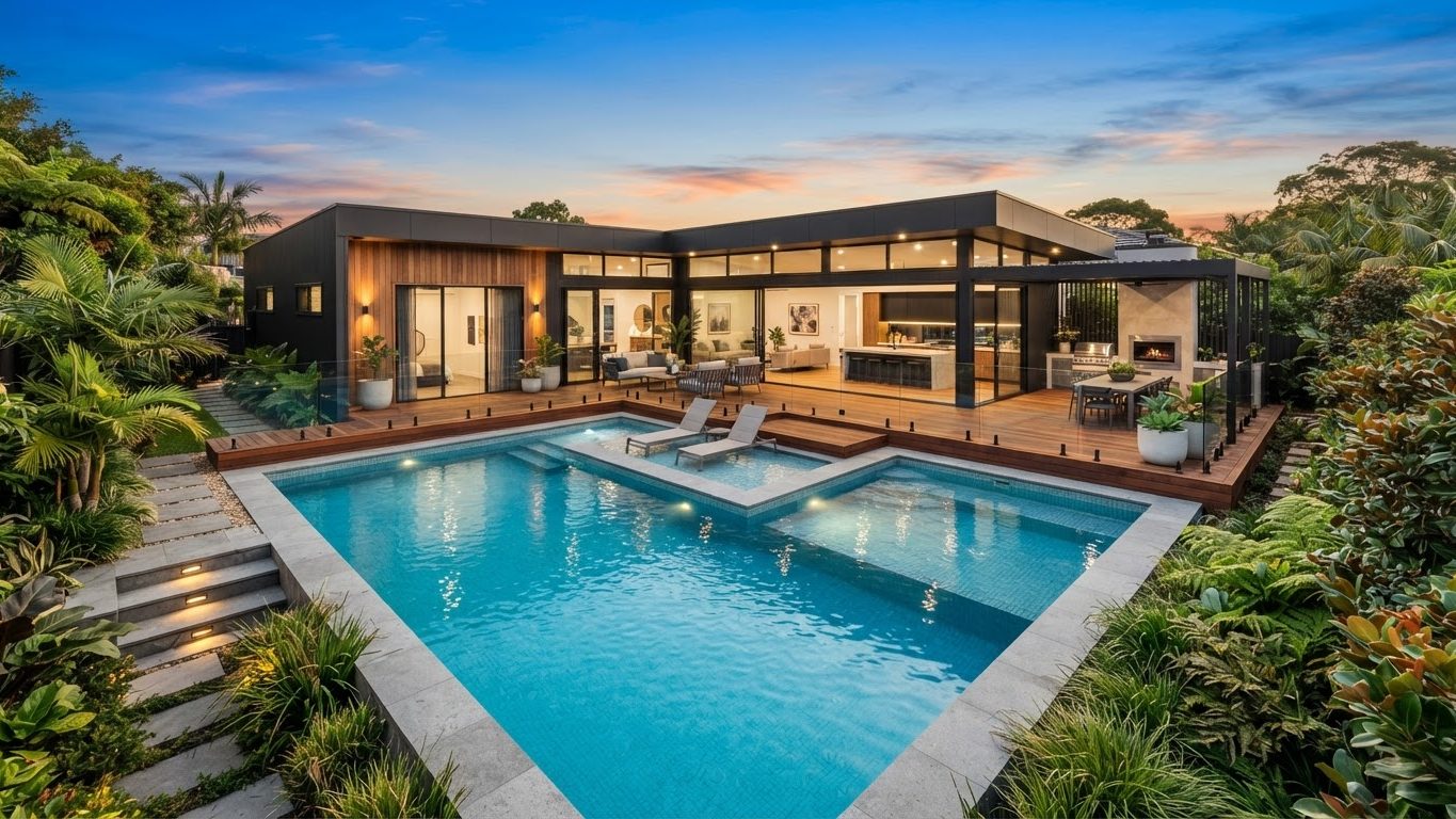 Modern Swimming Pool Concept 07 Pool Designs design concept visualisation photo modern. Images and Photos created by www.house-and-garden-designs.com