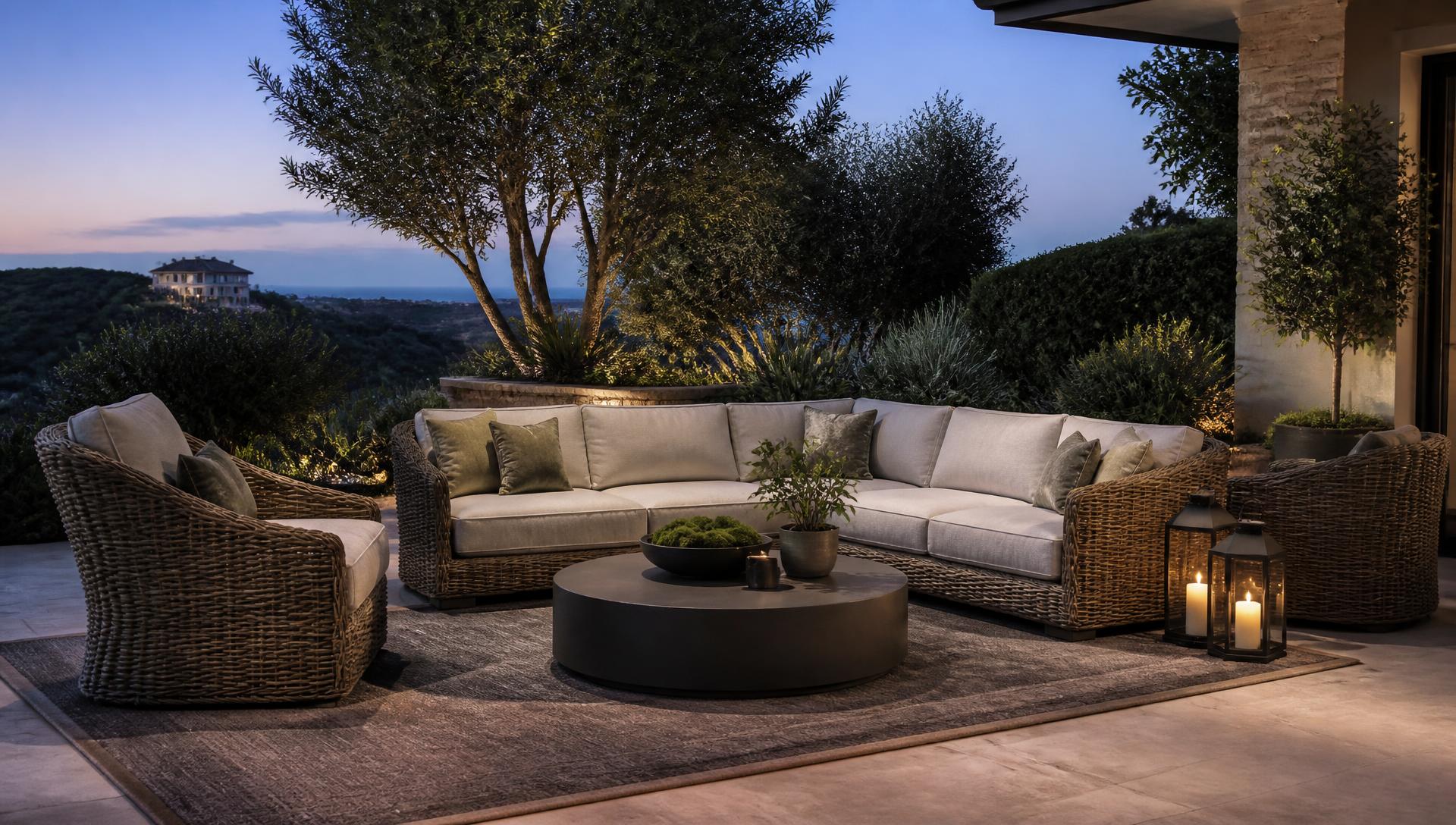 Outdoor Furniture Styles design ideas Outdoor Furniture Design and Style Placement for Lounges and Family Dining. Images and Photos created by www.house-and-garden-designs.com
