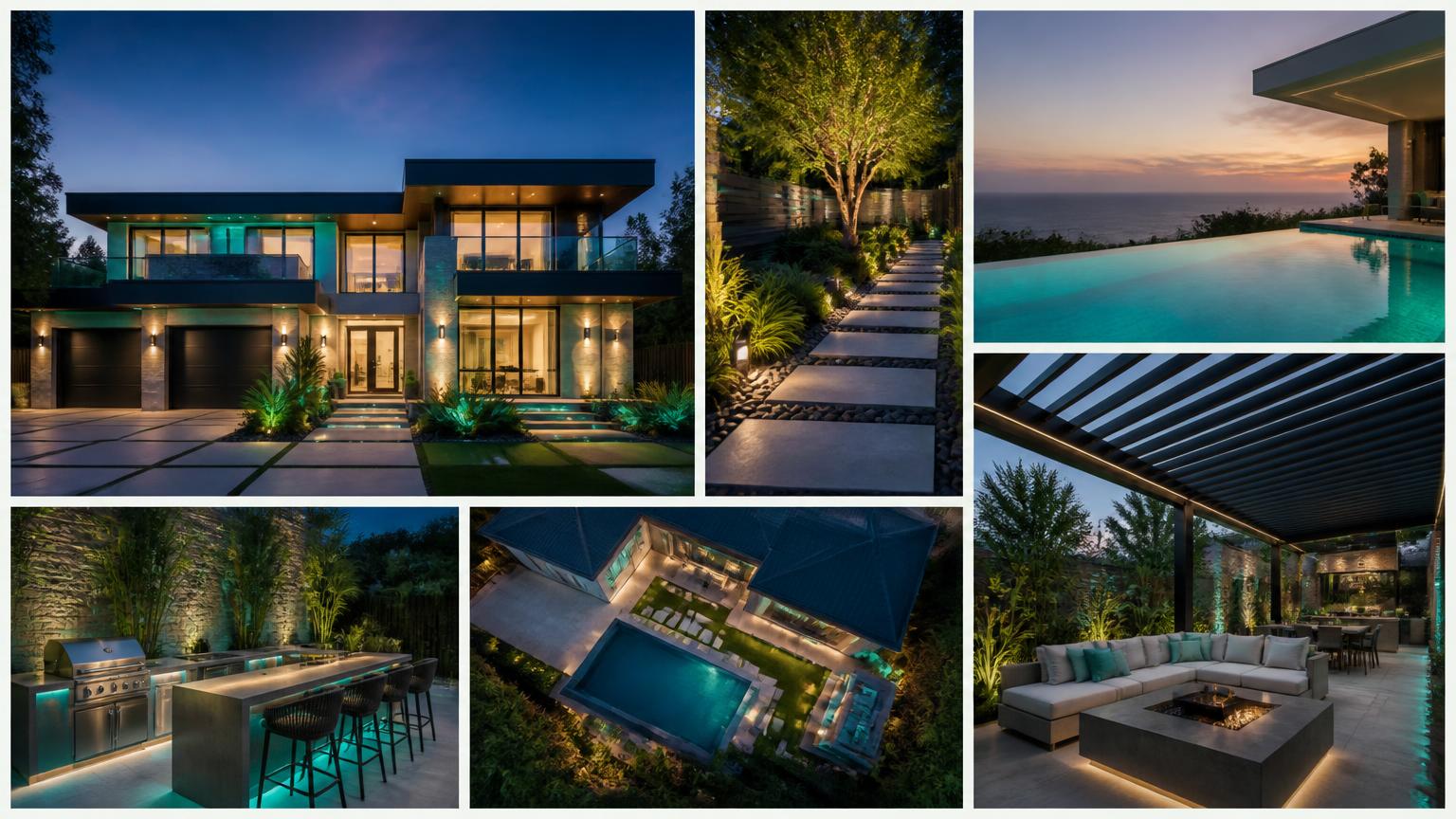 Warm Minimalist House Design with Eco Friendly Materials, Charcoal Accents and Wide Glazed Openings, Sculptural Olive Trees, Agave and Silver. this image created by www.homedesign-photos.com