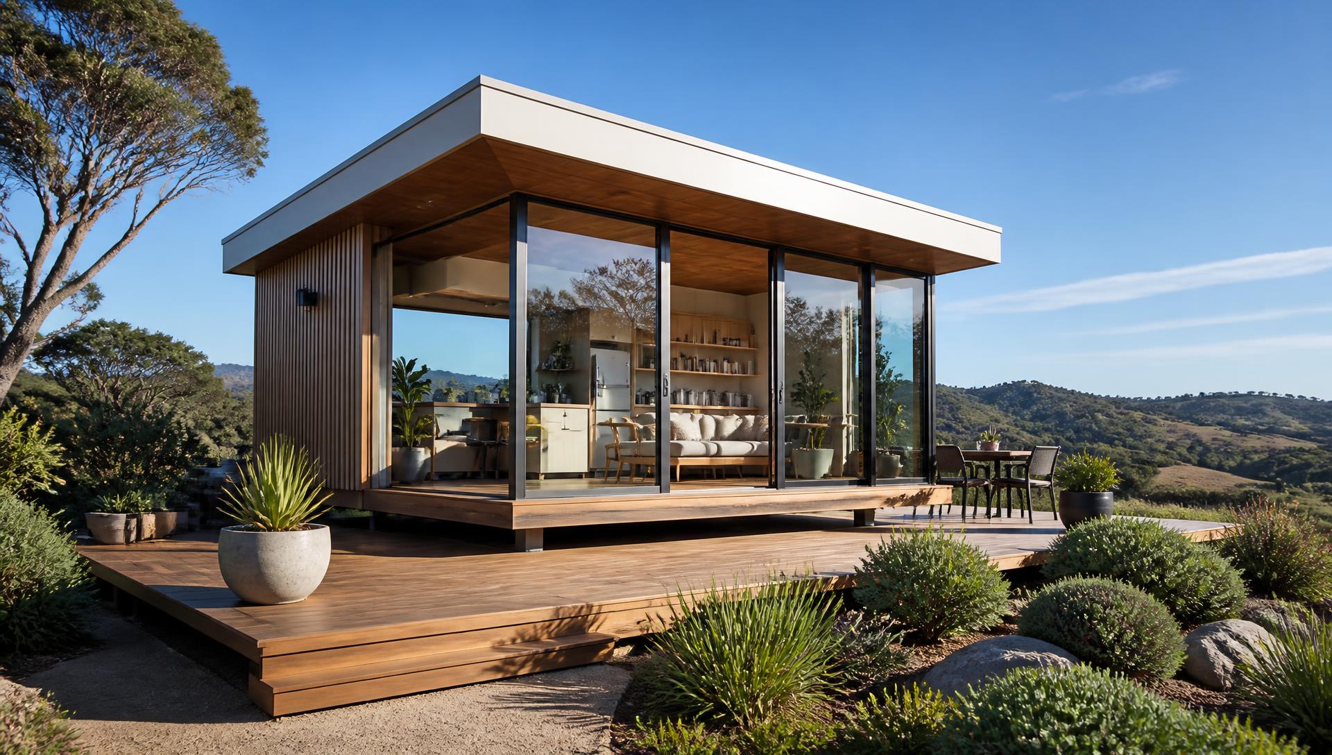 Tiny Home Designs design concept visualisation photo modern home and garden landscaping. Images and Photos created by www.house-and-garden-designs.com